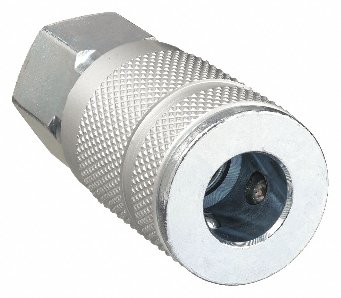 QUICK CONNECT HOSE COUPLING, ¼ IN BODY SIZE, ¼ IN HOSE FITTING SIZE, SLEEVE, FNPT