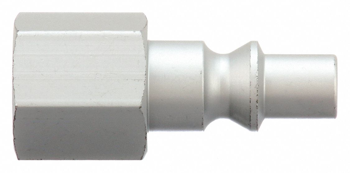 QUICK CONNECT HOSE COUPLING, ¼ IN BODY SIZE, ¼ IN HOSE FITTING SIZE, FNPT, PLUG