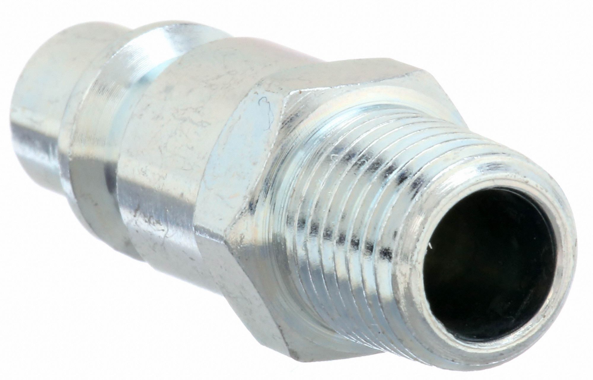 SPEEDAIRE Quick Connect Hose Coupling, Industrial, Steel, Plug 30E659