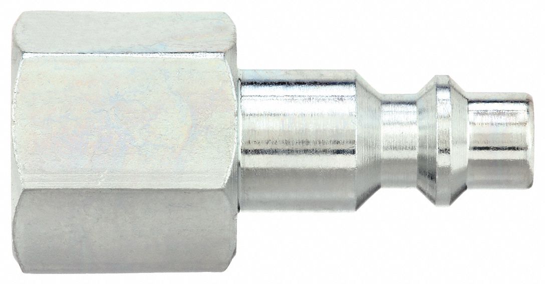 SPEEDAIRE, 1/4 in Body Size, 1/4 in Hose Fitting Size, Quick Connect Hose  Coupling - 30E710