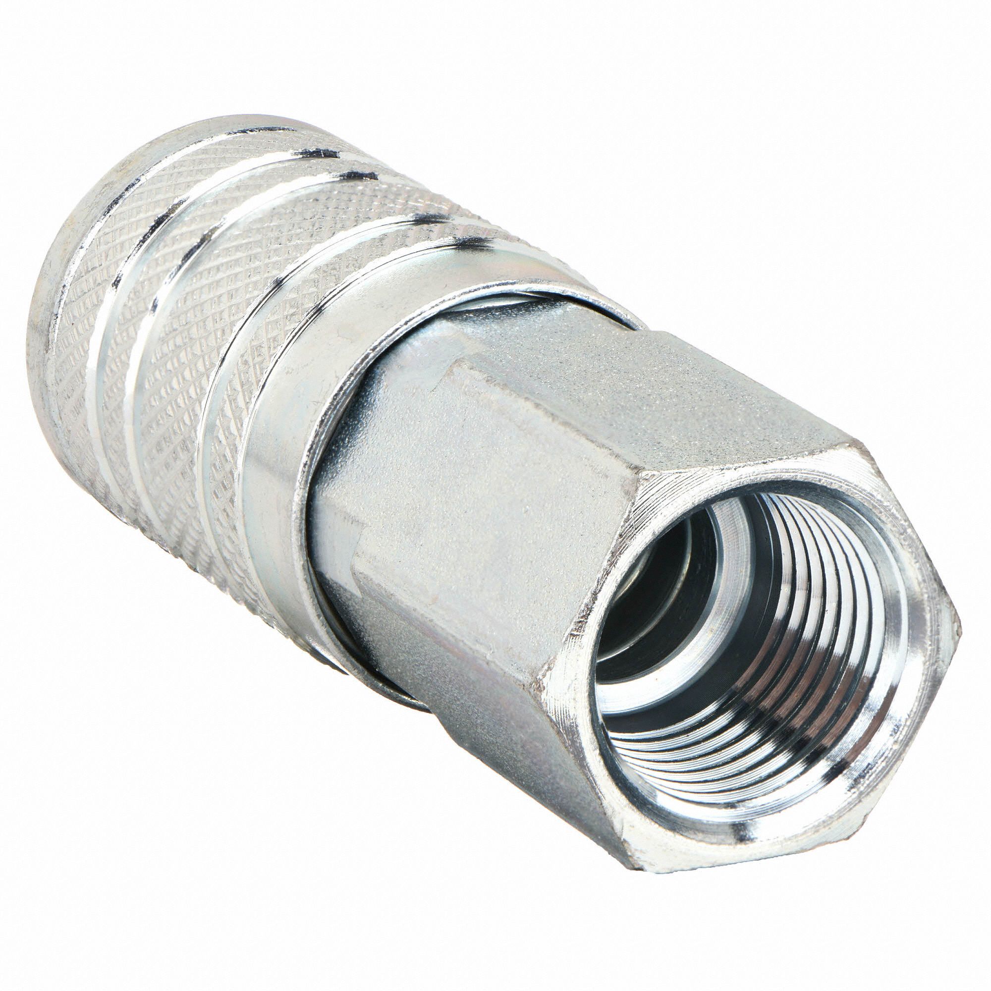 SPEEDAIRE Quick Connect Hose Coupling 1/4 in Body Size, 1/4 in Hose Fitting Size, Sleeve