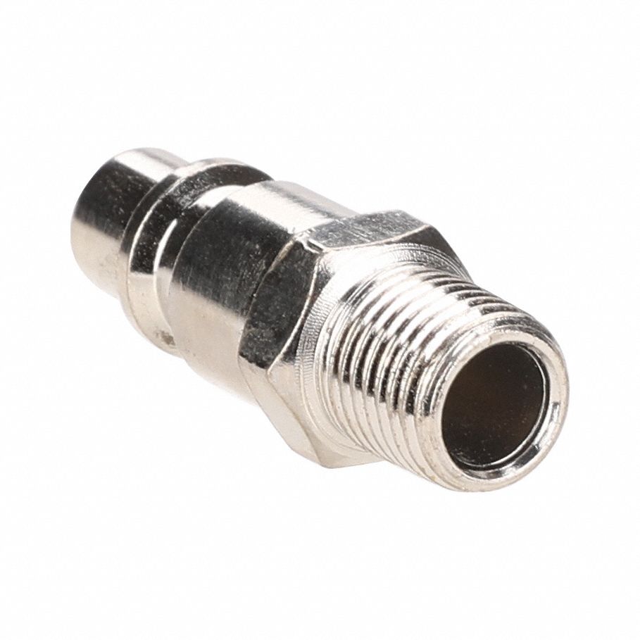 Quick Connect Hose Coupling: 3/8 in Body Size, 1/4 in Hose Fitting Size, Sleeve, MNPT