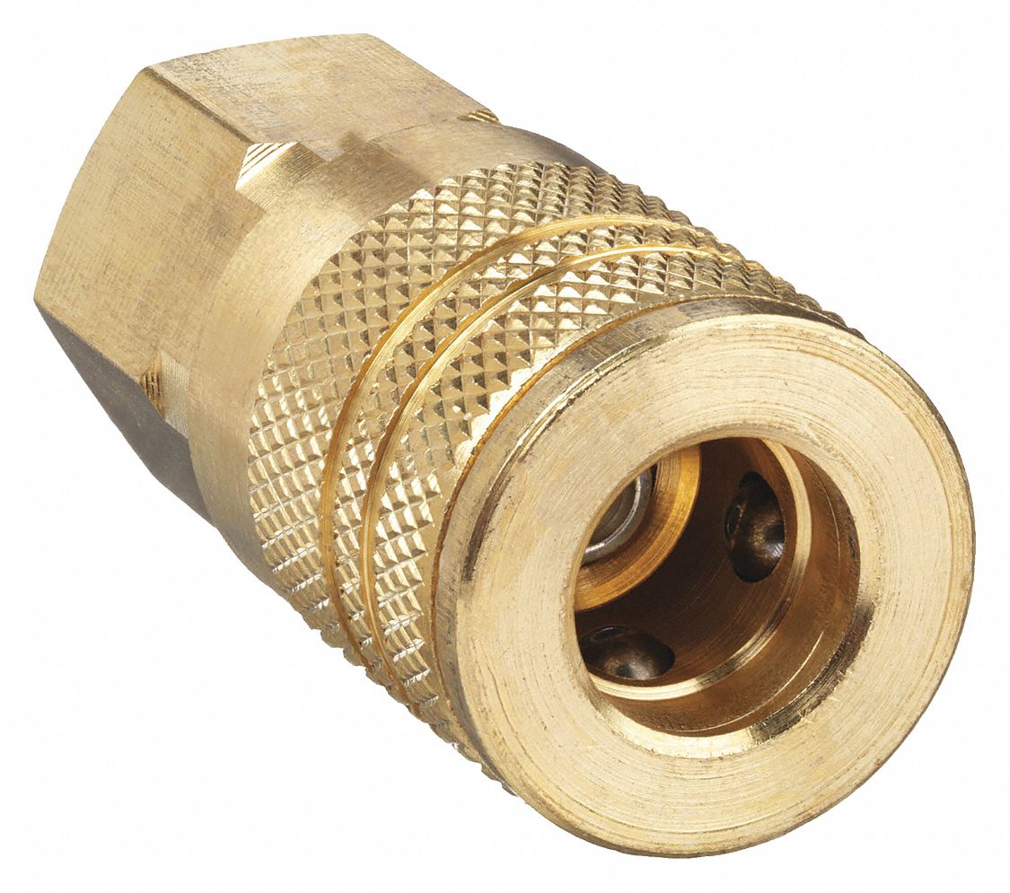 QUICK CONNECT HOSE COUPLING, ¼ IN BODY SIZE, ¼ IN HOSE FITTING SIZE, SLEEVE, FNPT