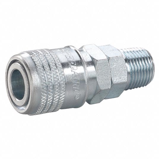 SPEEDAIRE Quick Connect Hose Coupling, Industrial, Steel, Socket