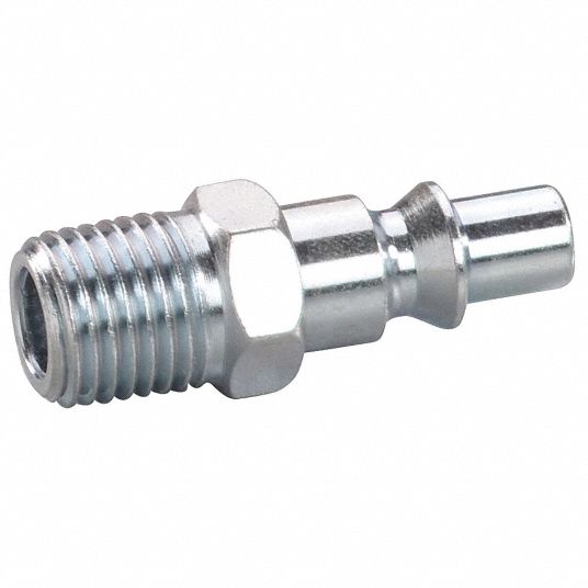 SPEEDAIRE Quick Connect Hose Coupling 1/4 in Body Size, 1/4 in Hose Fitting Size, MNPT 30E718