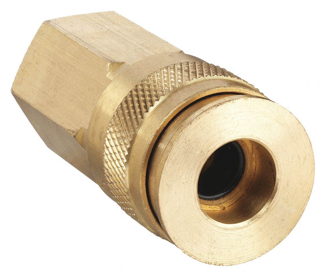 SPEEDAIRE, 1/4 in Body Size, 1/4 in Hose Fitting Size, Quick