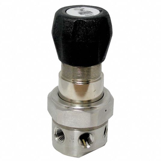 Single Stage Pressure Regulator, 316L Stainless Steel, 0 to 10 psi