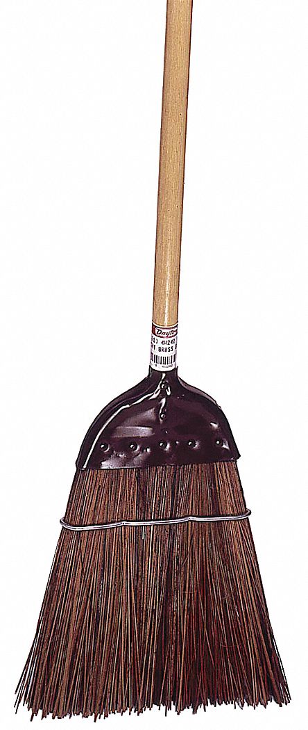 CORN BROOM,HEAD AND HANDLE,12",BROWN