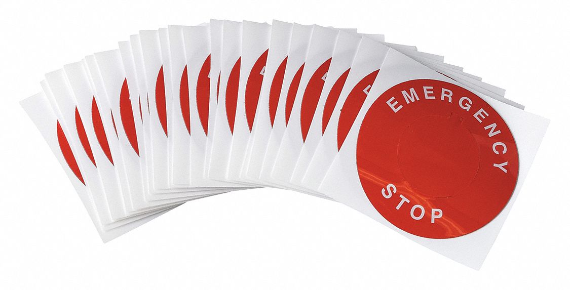 ÉTIQUETTE DE PLAQUE SIGNALÉTIQUE, POLYESTER AVEC ADHÉSIF DE MOUSSE ACRYLIQUE