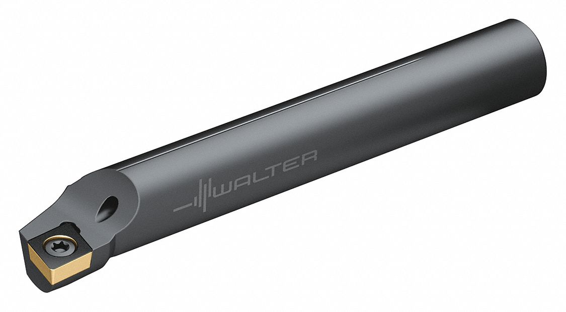 Indexable Boring Bar: CC Insert, 80° Diamond, 7° Insert Clearance Angle, 1 Inserts