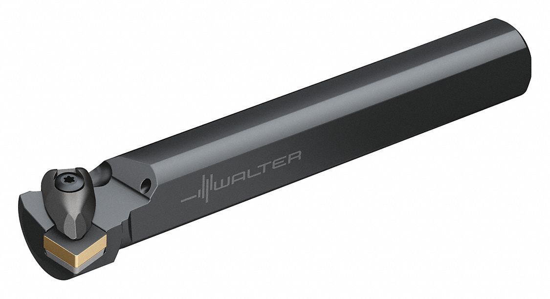 Indexable Boring Bar: SN Insert, Square, 0° Insert Clearance Angle, Coolant Through