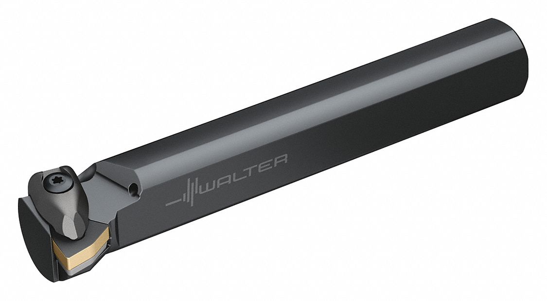 Indexable Boring Bar: Trigon, 0° Insert Clearance Angle, 12 in Overall Lg, 1 Inserts