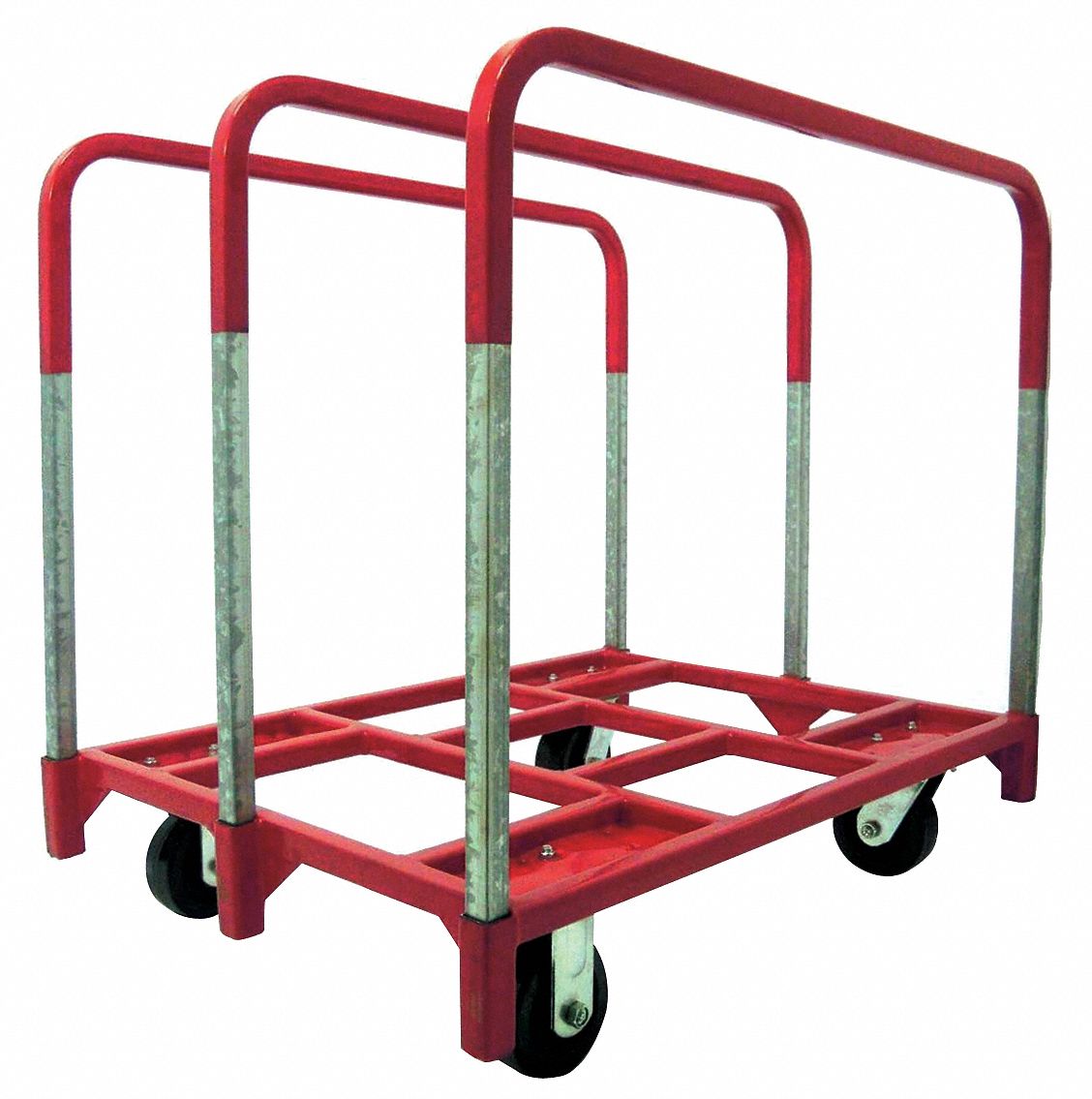 SINGLE-HEIGHT VERTICAL PANEL TRUCK WITH NONMARRING ADJUSTABLE RAILS, 2,400 LB LOAD CAPACITY