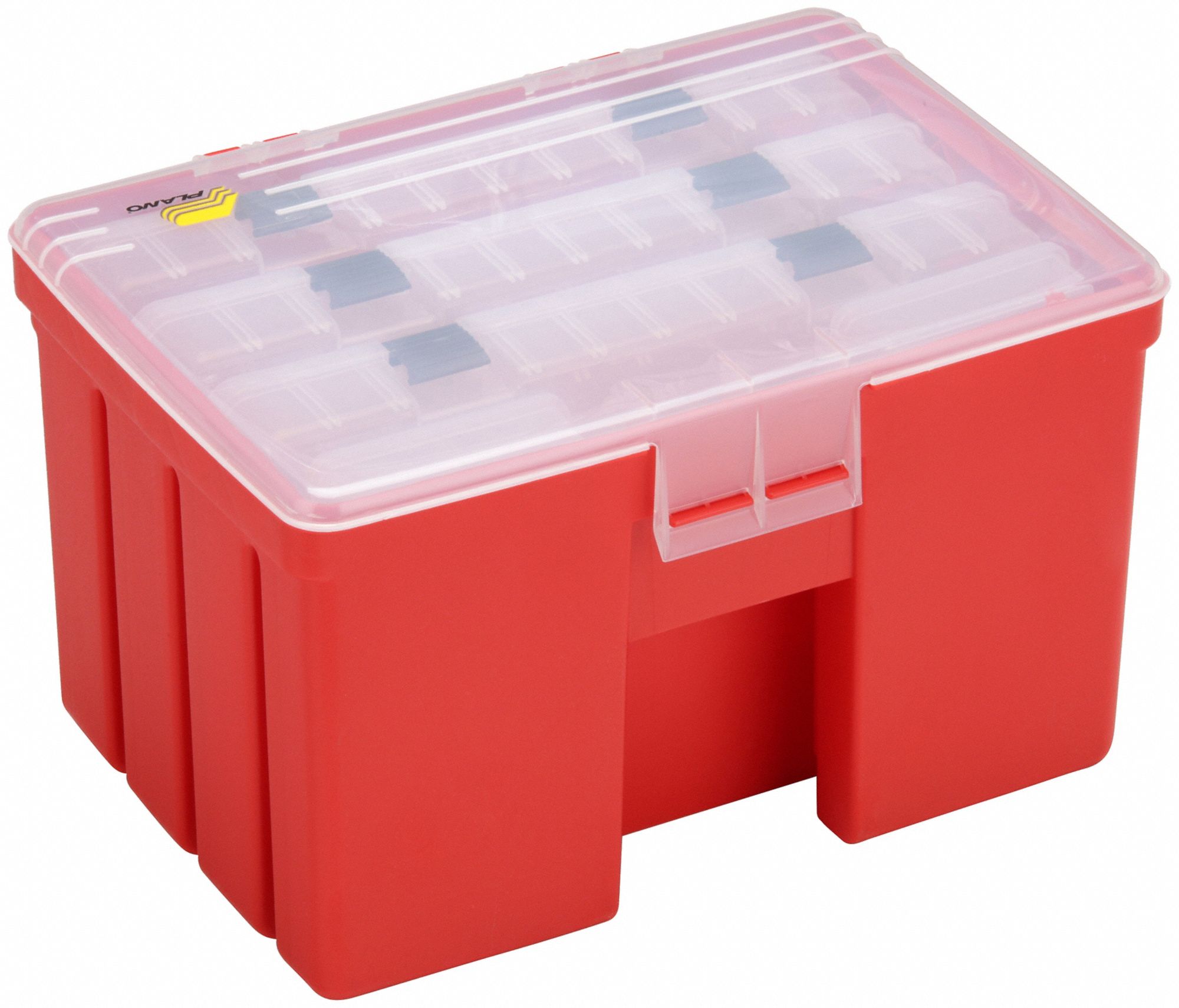 PARTS CABINET,5 COMPARTMENT,PORSCHE RED