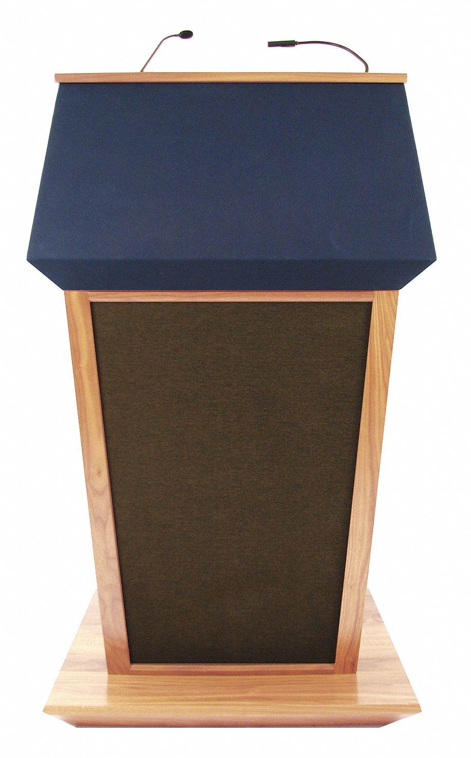 AMPLIVOX SOUND SYSTEMS Lectern w/Sound, Maple, 51x30x251/2 In 30F204