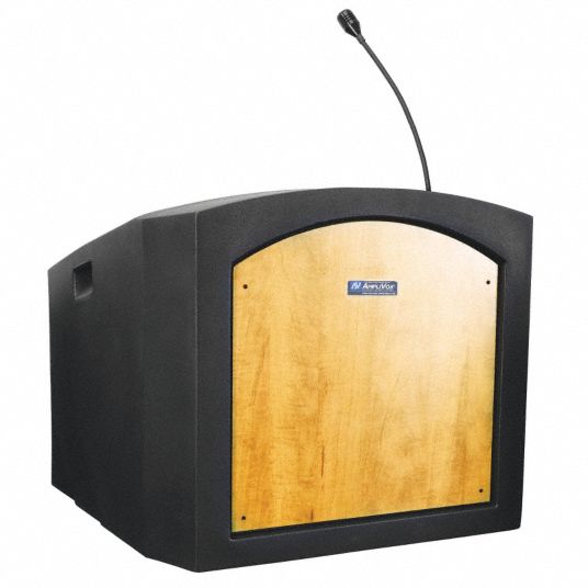 AMPLIVOX SOUND SYSTEMS, Tabletop, Maple, Lectern 30F221ST3240MP