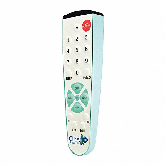 CLEAN REMOTE, For Commercial and Residential TVs Plus Most Cable Universal Remote Control - 30F328|CR1R Grainger