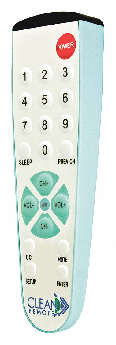 Universal Clean Remote Control for Healthcare, Big Buttons: Large Button