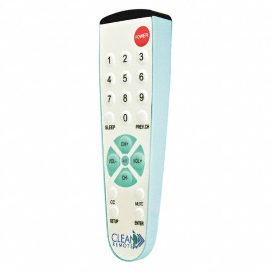 Clean Remote Large Button Universal Clean Remote Control For Healthcare Big Buttons 30f329 Cr2bb Grainger