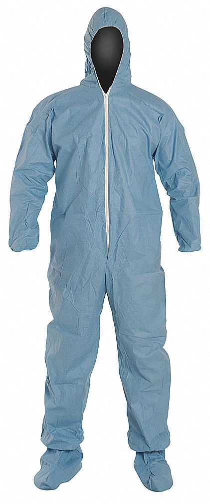 FR Coverall w/Hood and Boots, PK 25 - Grainger