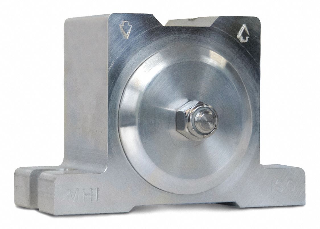 Pneumatic Vibrator: 575 lbf, 10, 500 vpm, 1/4 in NPT, MHI, 71 dBA, Aluminum, Continuous