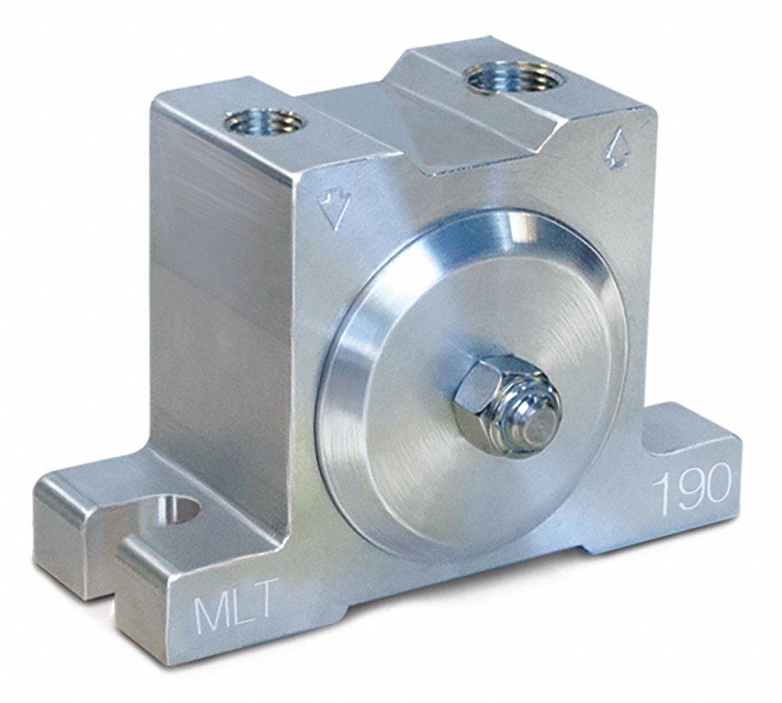 Pneumatic Vibrator: 270 lbf, 7, 200 vpm, 1/4 in NPT, MLT, 68 dBA, Aluminum, Continuous