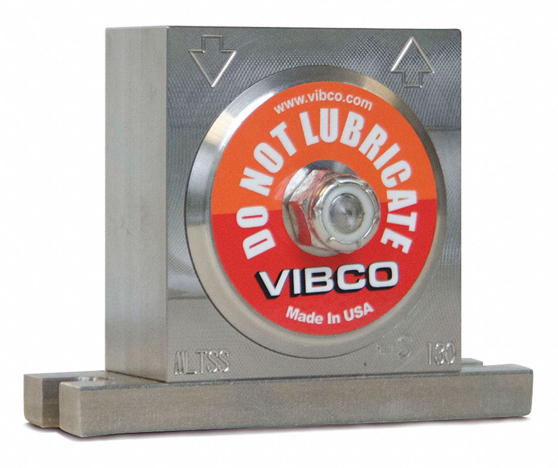 Pneumatic Vibrator: 75 lbf, 10, 500 vpm, 1/8 in NPT, MLTSS, 68 dBA, Stainless Steel