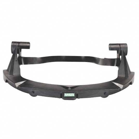 MSA Faceshield Frame: Plastic, Black, Dielectric Protection, Frame ...