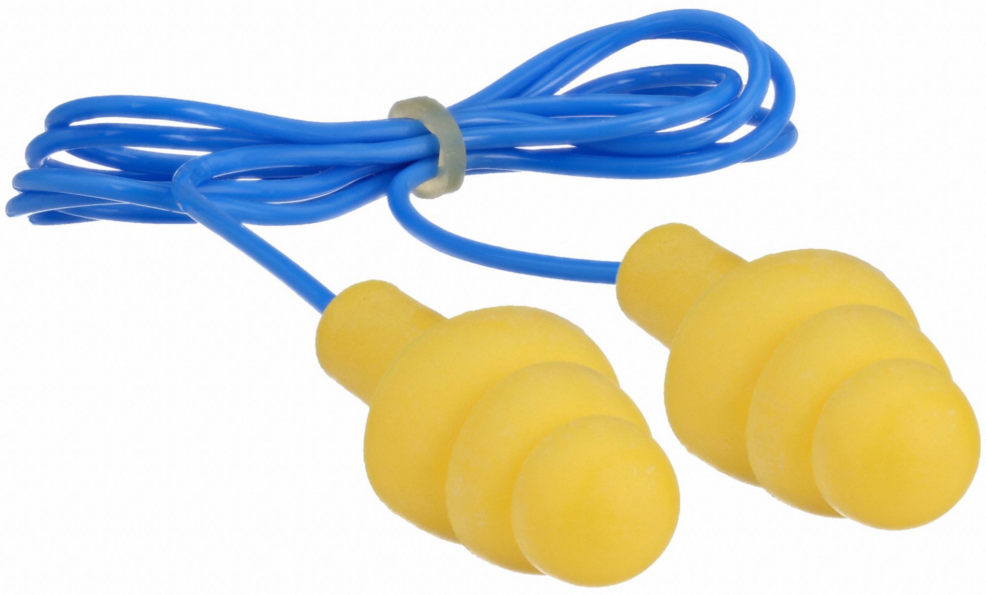 3M Flanged Ear Plugs, 25 dB Noise Reduction Rating NRR, Corded, M
