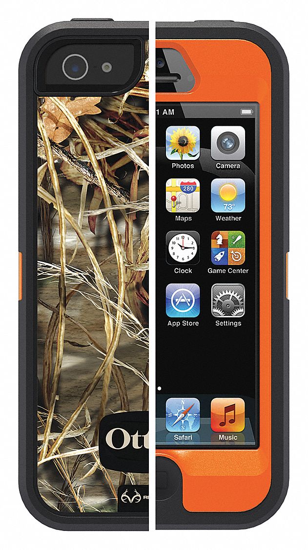 30FX66 - Cell Phone Case iPhone5/5s Orange Camo