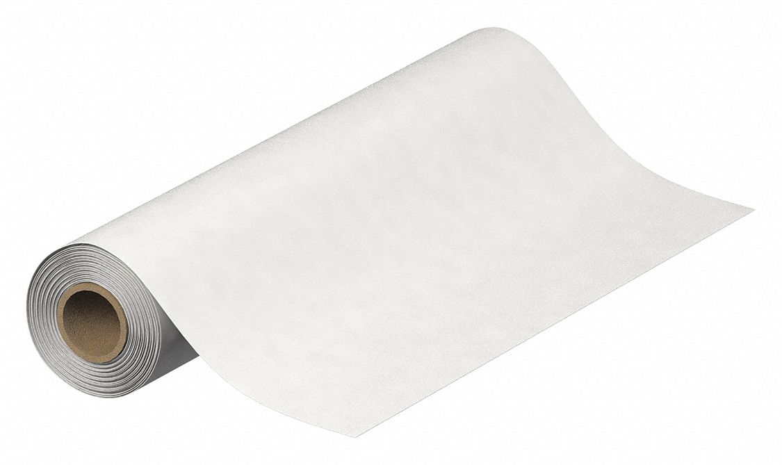 PTFE Roll: 2 mil Thick, 12 in x 10 ft, Opaque, White, 1, 500 psi Tensile Strength, 3 ft-lb/in