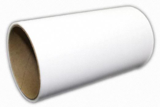 PTFE Roll: 5 mil Thick, 12 in x 25 ft, Opaque, White, 1, 500 psi Tensile Strength, 3 ft-lb/in