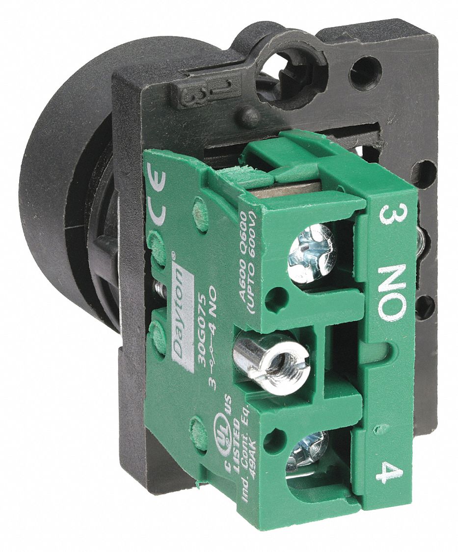 FLUSH PUSH BUTTON OPERATOR, NON-ILLUMINATED, FLUSH PROFILE, NON-METALLIC, 22 MM, 1NO