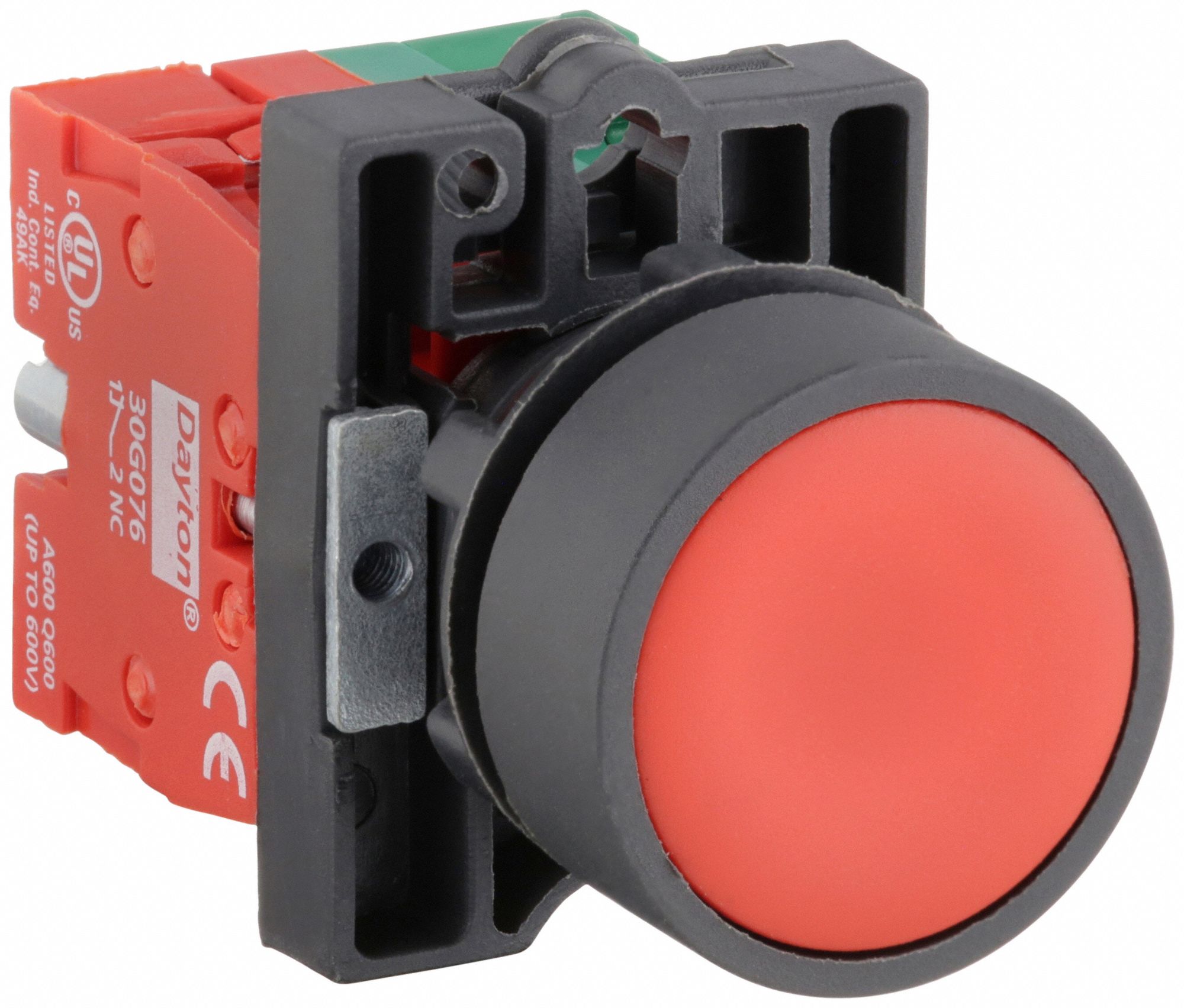 BOUT-POUSSOIR, 22MM,AFFL/PROTECT INT,1NO