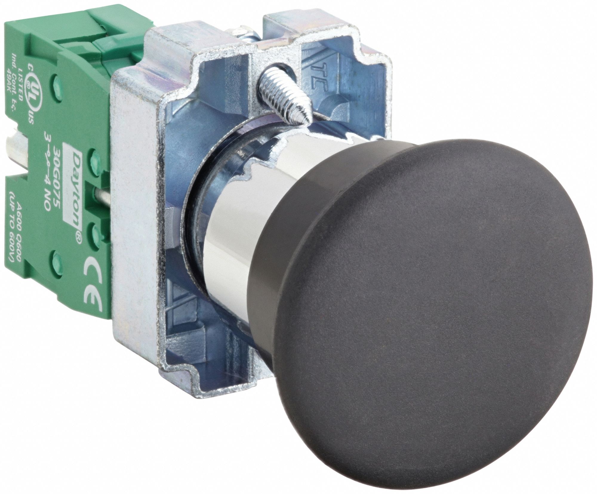 BOUTON POUSS, 22 MM, CHAMPIGNON, 1NO, B