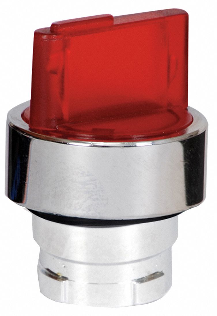 DAYTON 22mm LED 2 Position Illuminated Selector Switch Operator, Metal