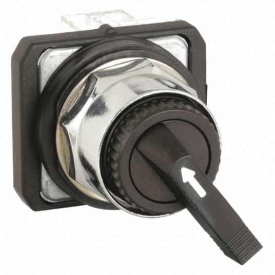 DAYTON, 30 mm Panel Mounting Size, 2 Positions, Selector Switch ...