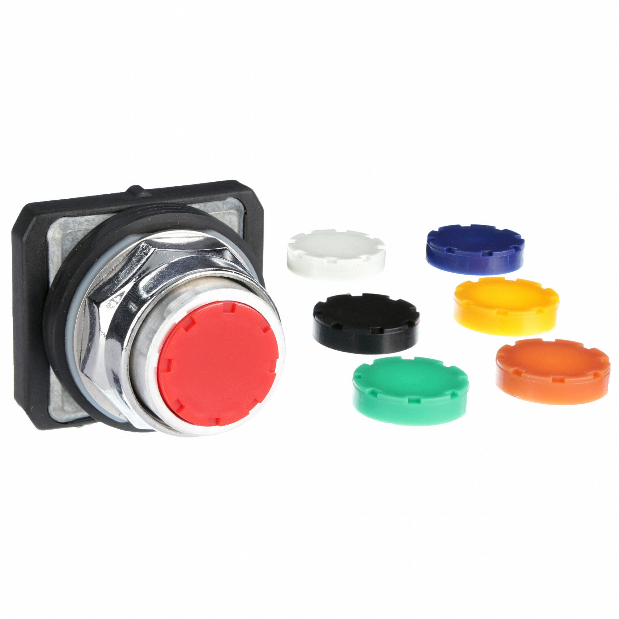 DAYTON Push Button Operator, Metal, Momentary Push, Multi, 13, 4 NEMA