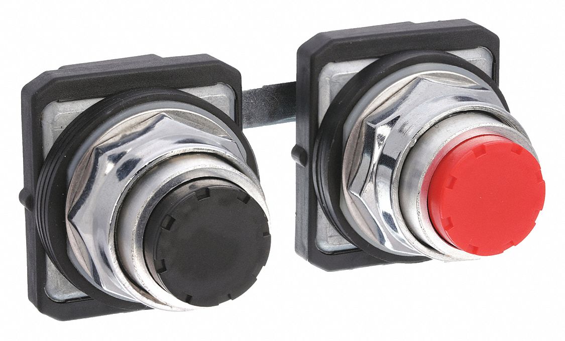 PendantPushButton, Blk, Rd, NonIllum, 30mm