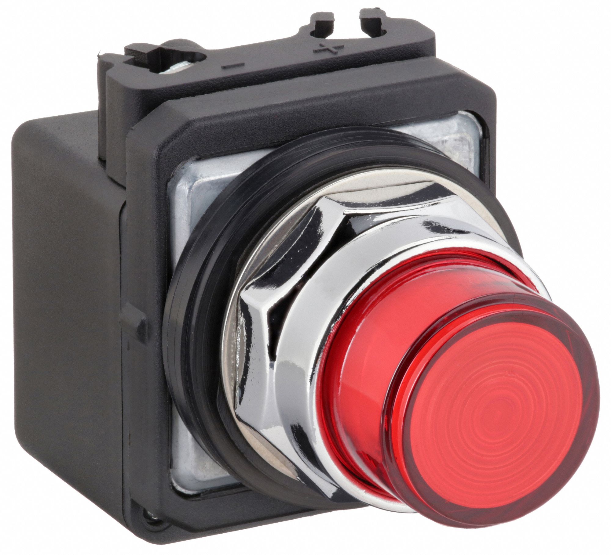 Pilot Light: 30 mm Panel Mounting Size, Red, LED, 24 V AC/DC Max Volt Rating (Supply)