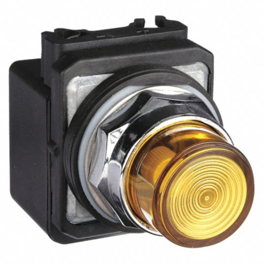 DAYTON, Yellow, LED, Pilot Light - 30G390|30G390 - Grainger