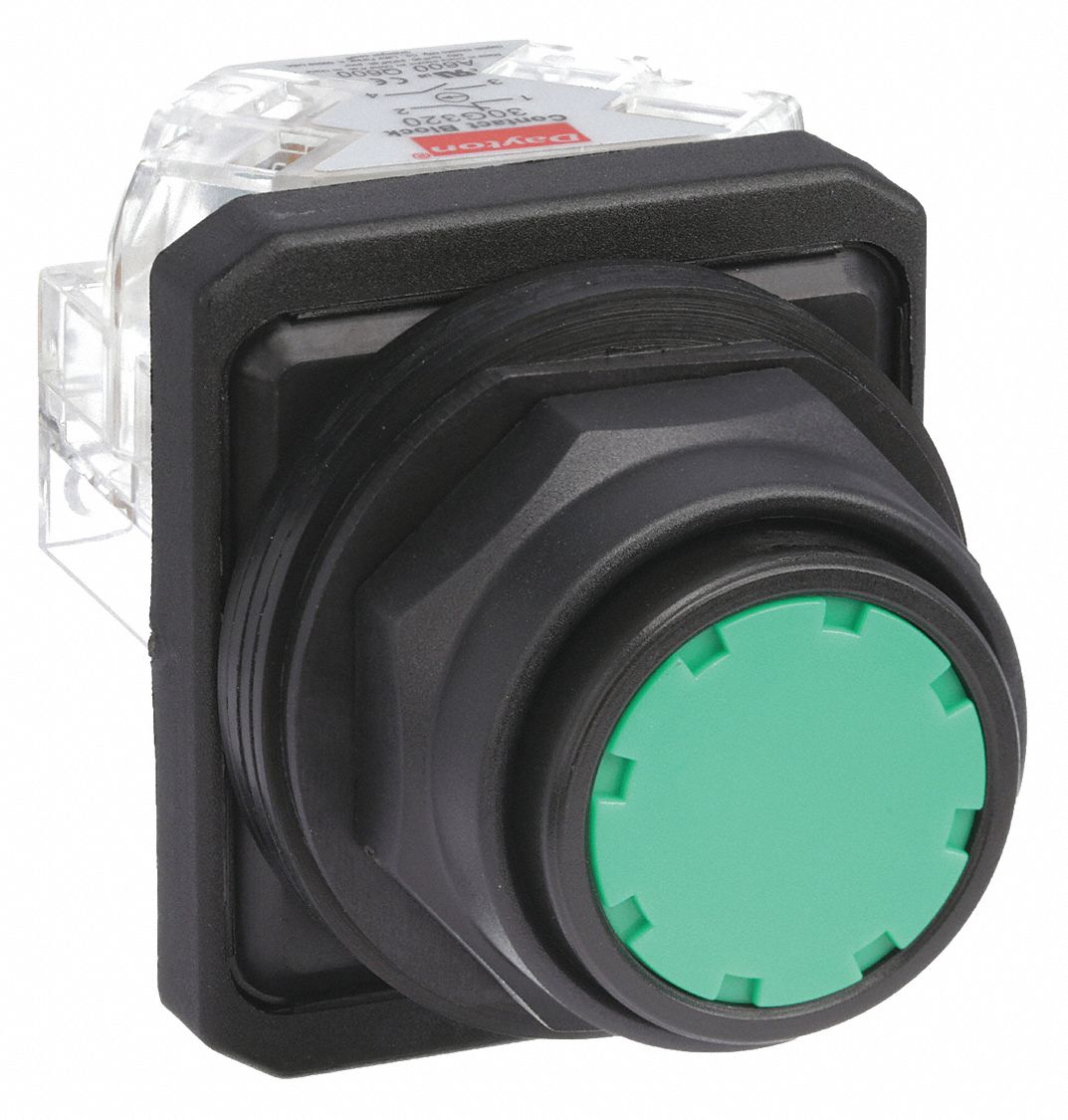 Flush Push Button Operator: Non-Illuminated, Flush Profile, Non-Metallic, 30 mm, 1NO/1NC
