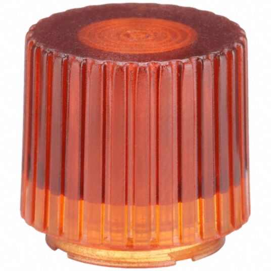 DAYTON, Push Button Cap, Amber, Push Button Cap 30G47030G470 Grainger