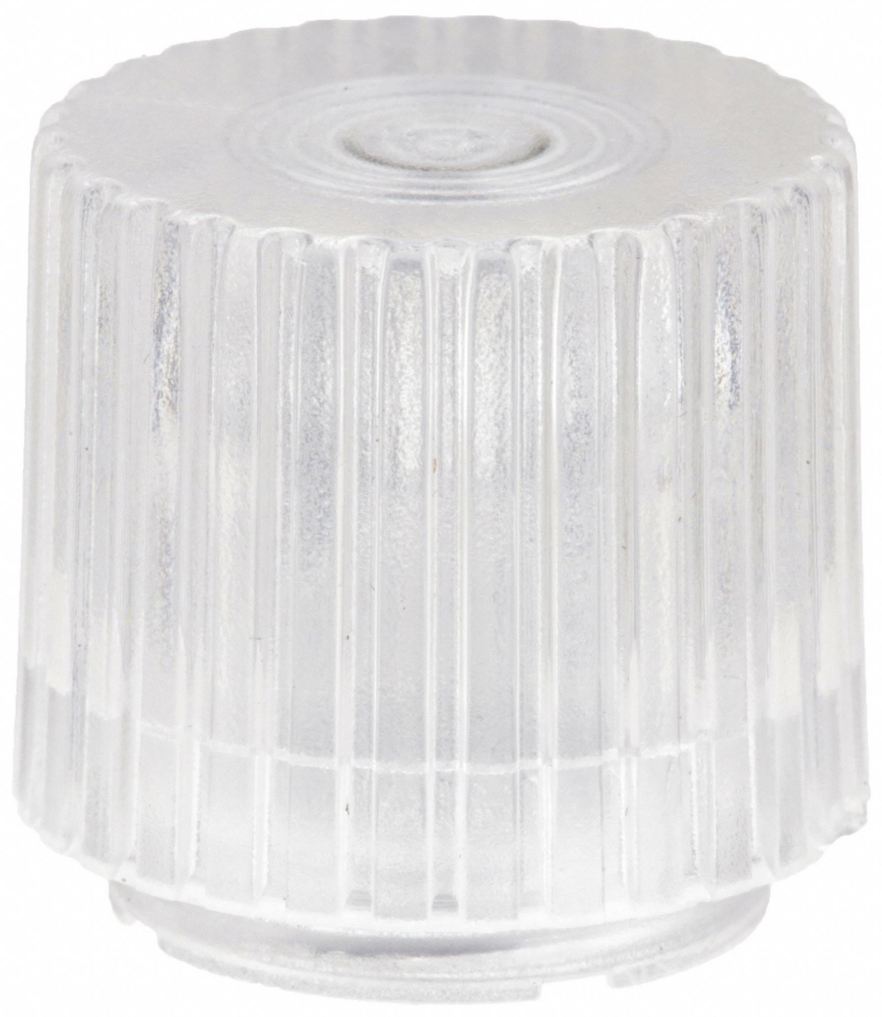 Push Button Cap: 30 mm Panel Size, Illuminated, Non-Metallic, Clear