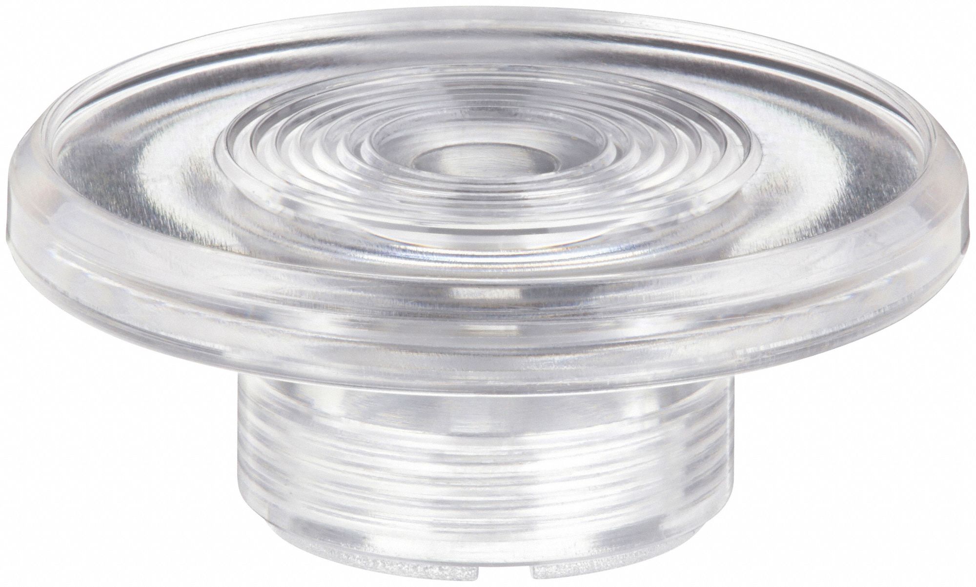 MUSHROOM KNOB,1 3/8 IN,CLEAR