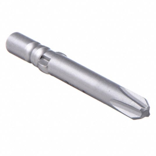 WERA, #00 Fastening Tool Tip Size, 1 9/16 in Overall Bit Lg, Power Bit -  30GE10|05135280001 - Grainger