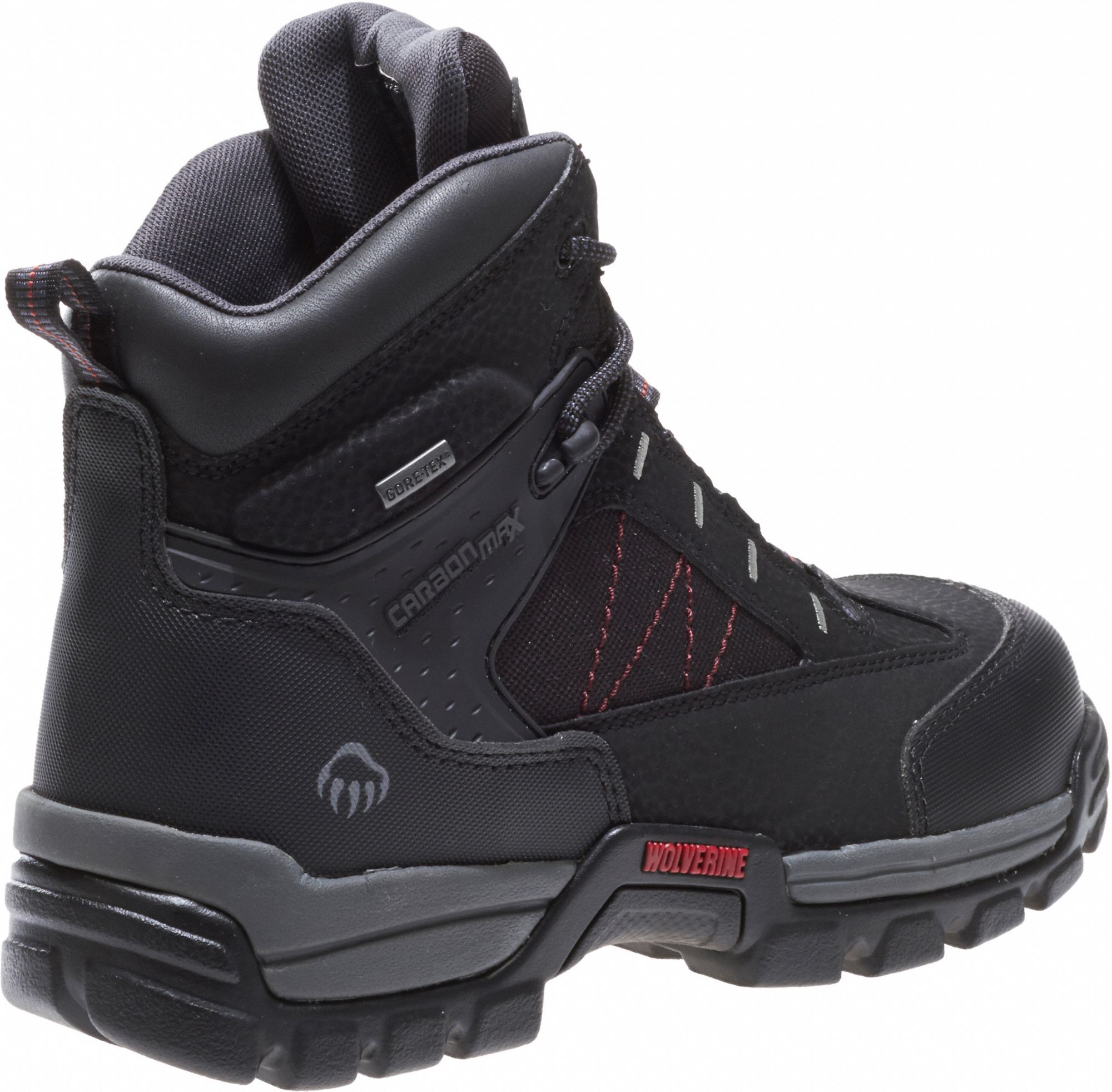 WOLVERINE 6 in Work Boot, 10-1/2, M, Men's, Black, Composite Toe Type ...