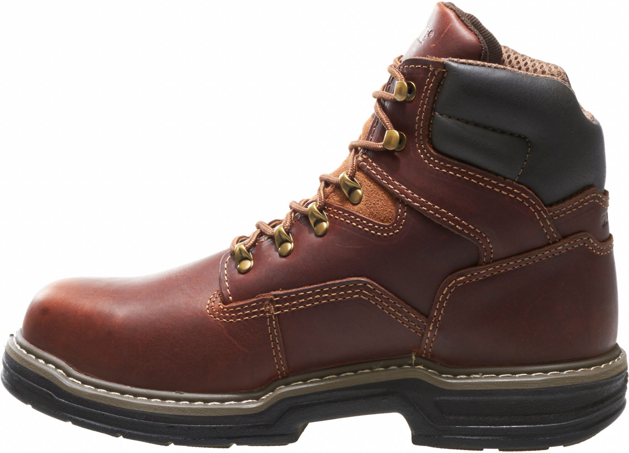 WOLVERINE 6 in Work Boot, 13, EW, Men's, Brown, Steel Toe Type, 1 PR ...