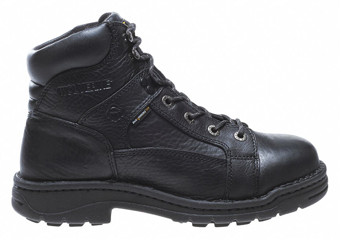 6-Inch Work Boot, M, 10 1/2, Black, PR