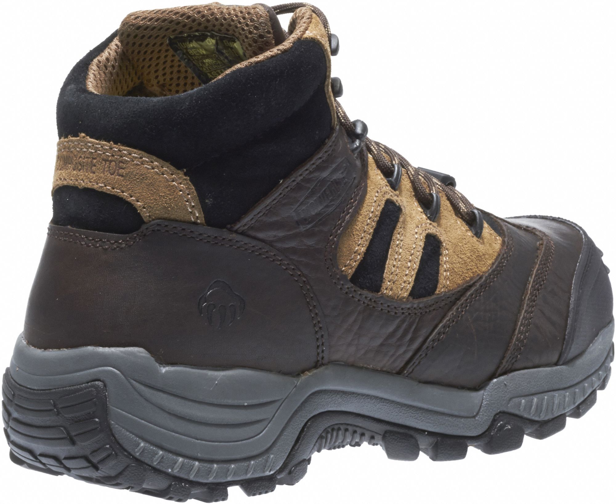 WOLVERINE Hiker Boot, 12, EW, Men's, Brown/Black, Composite Toe Type, 1 ...